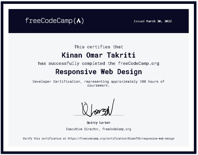 picture of a Webdesign Certification
